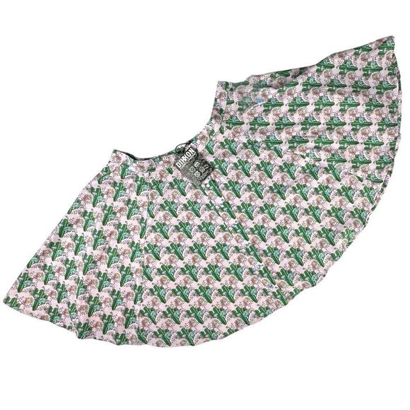Dixxon Flannel Co Women’s Cactus Print Western Circle Skater Skirt Sz Med NWT - Picture 2 of 8